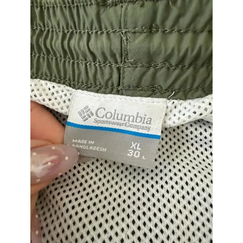 Columbia PFG Convertible Cargo Pant Men XL 30L Nylon Performance Fishing Zip Off